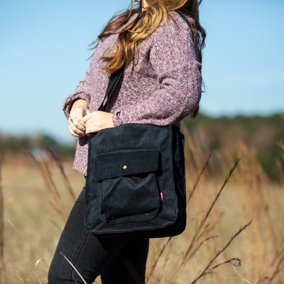 Corduroy Shoulder Bag - Picture 4 of 5